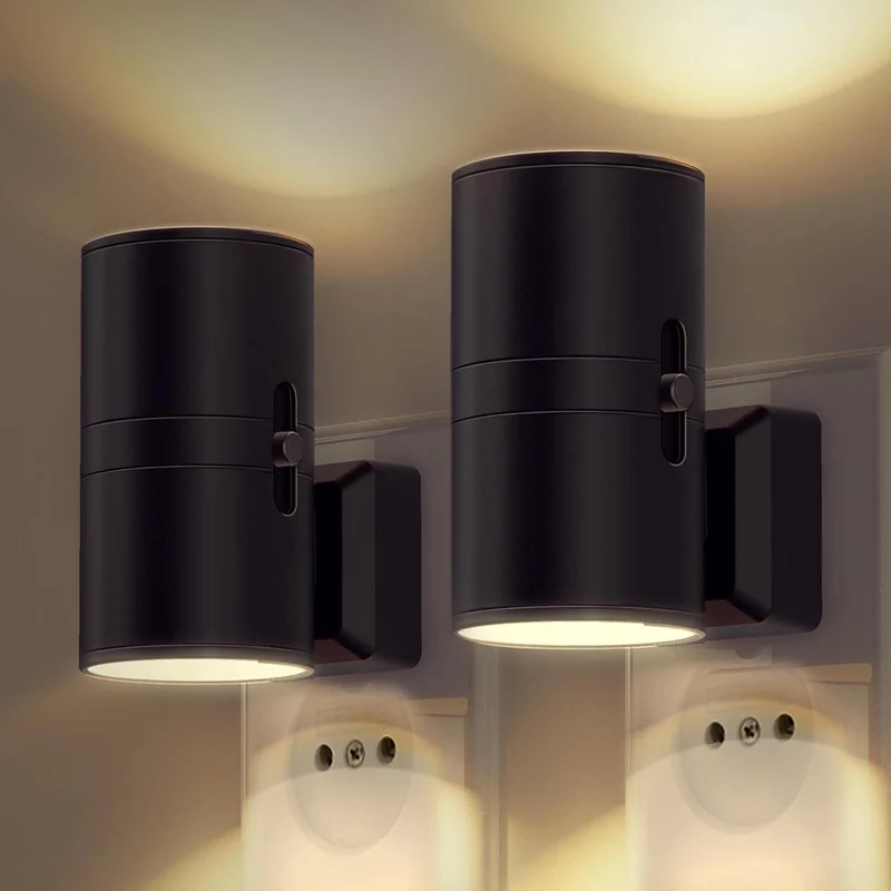 Bauhaus Nachtlampje Dimbaar met Dag-Nachtsensor Wandlamp Warm LED Licht Slaapkamer Hal Badkamer Energiezuinig | Sansoti