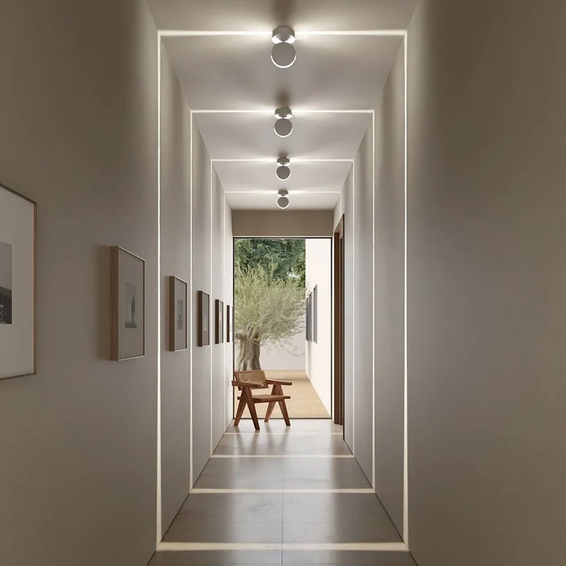 LED Wandlamp 360° Draaibaar Vierkant Lichteffect Warmwit Mat Aluminium Modern Design Wandverlichting | Sansoti