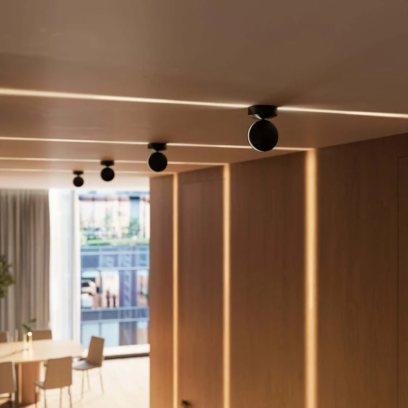 LED Wandlamp 360° Draaibaar Vierkant Lichteffect Warmwit Mat Aluminium Modern Design Wandverlichting | Sansoti
