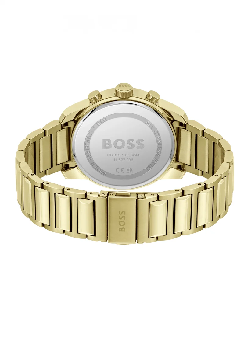 BOSS Trace 1514006 Herren Chronograph Schwarz • Quarzwerk • Mineralglas