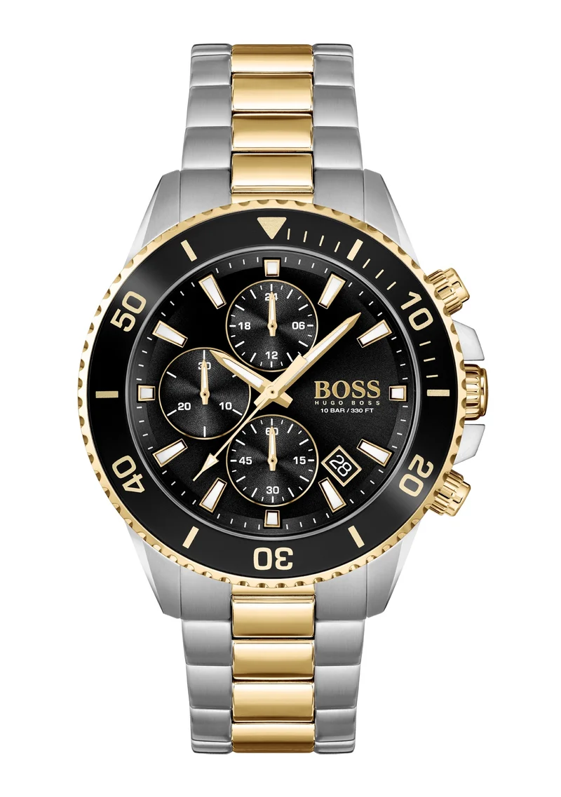 BOSS Admiral 1513908 Herren • Bicolor-Chronograph • Mineralglas