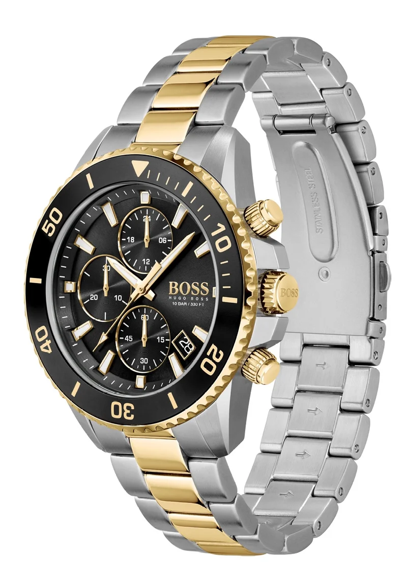 BOSS Admiral 1513908 Herren • Bicolor-Chronograph • Mineralglas
