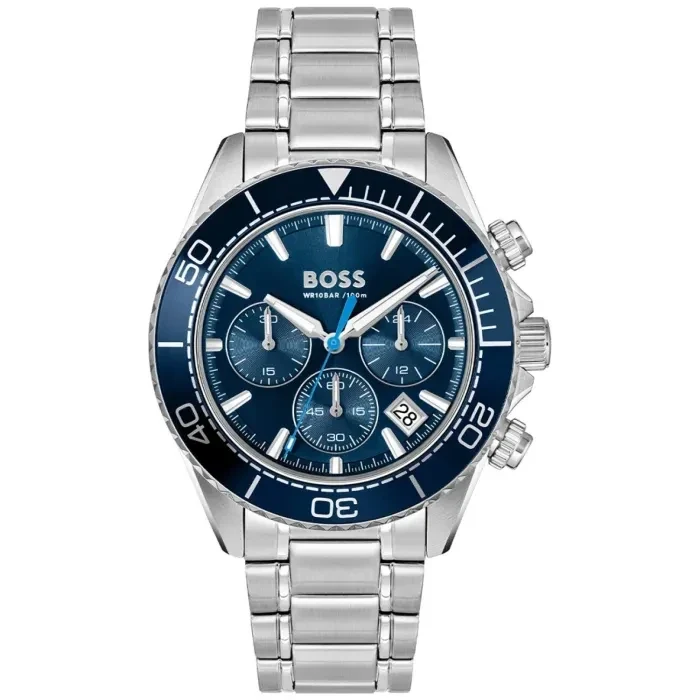 BOSS Sealiner 1514322 Herren Armbanduhr Blau • Chronograph • Edelstahlgehäuse