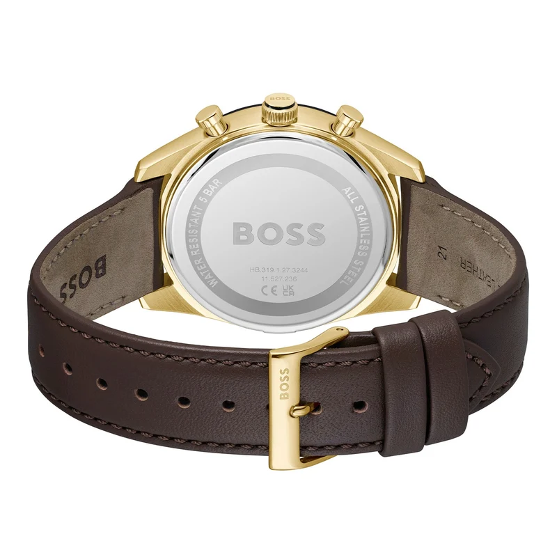 BOSS Tourmaster 1514285 Herren Armbanduhr Grün • Chronograph-Funktion • Tachymeter-Lünette