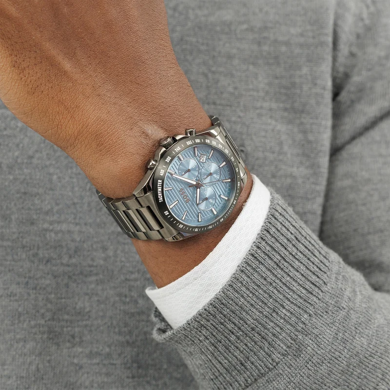 BOSS Strike Chrono 1514242 Herren • Quarz-Chronograph • Türkis-Zifferblatt