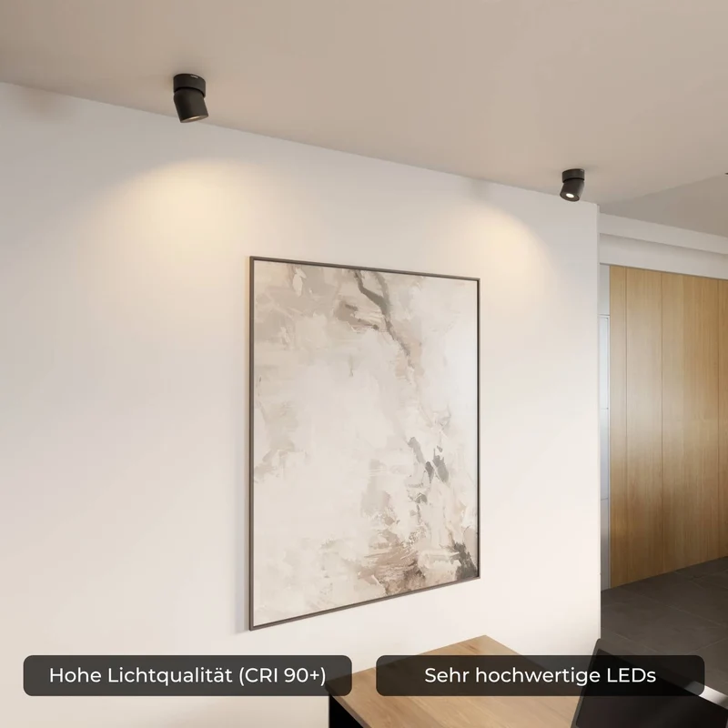 Verstelbare plafondlamp met draaibare lichtkop en warm 2700k licht | Sansoti