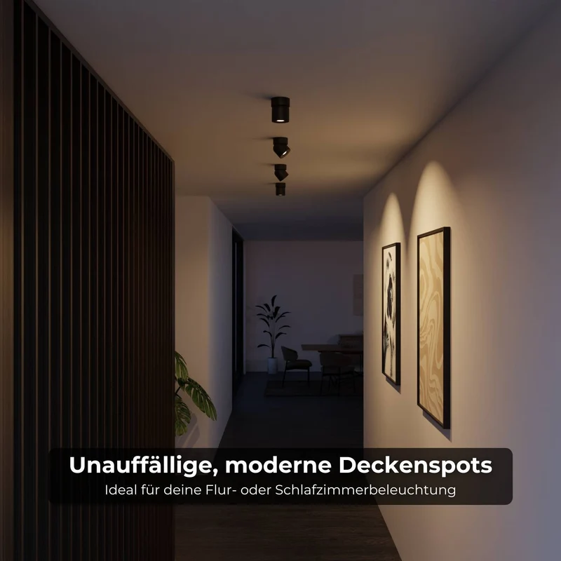 Verstelbare plafondlamp met draaibare lichtkop en warm 2700k licht | Sansoti