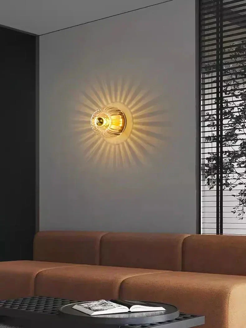 Minimalistische Glazen Wandlamp – Warm Sfeerlicht voor Woonkamer & Hal | Sansoti