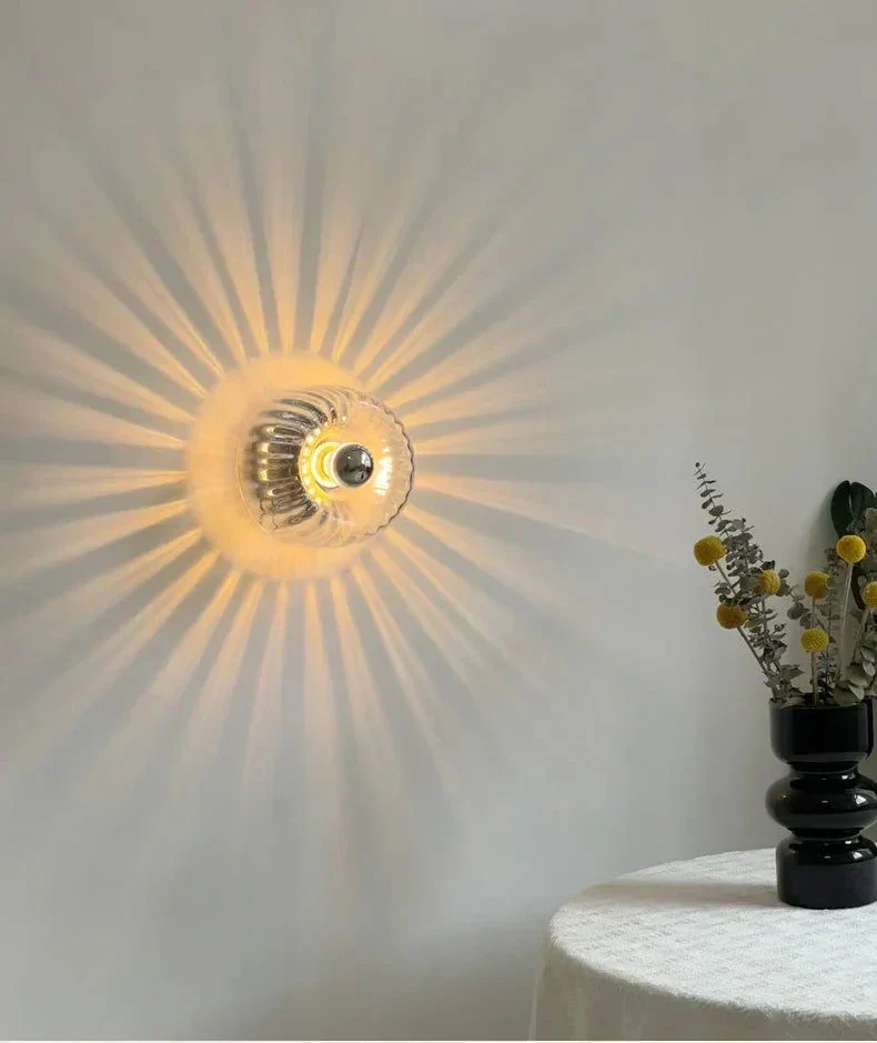 Minimalistische Glazen Wandlamp – Warm Sfeerlicht voor Woonkamer & Hal | Sansoti