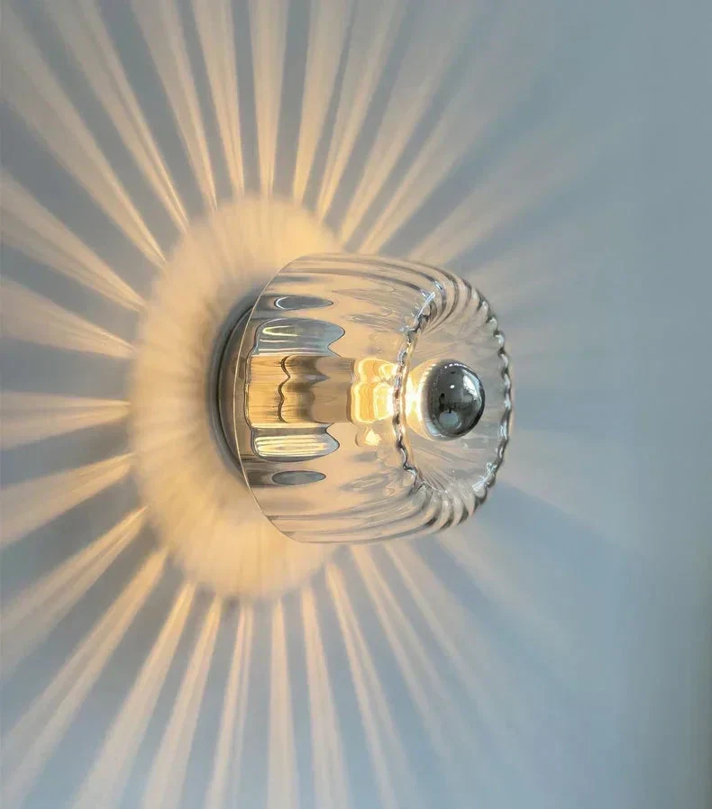 Minimalistische Glazen Wandlamp – Warm Sfeerlicht voor Woonkamer & Hal | Sansoti