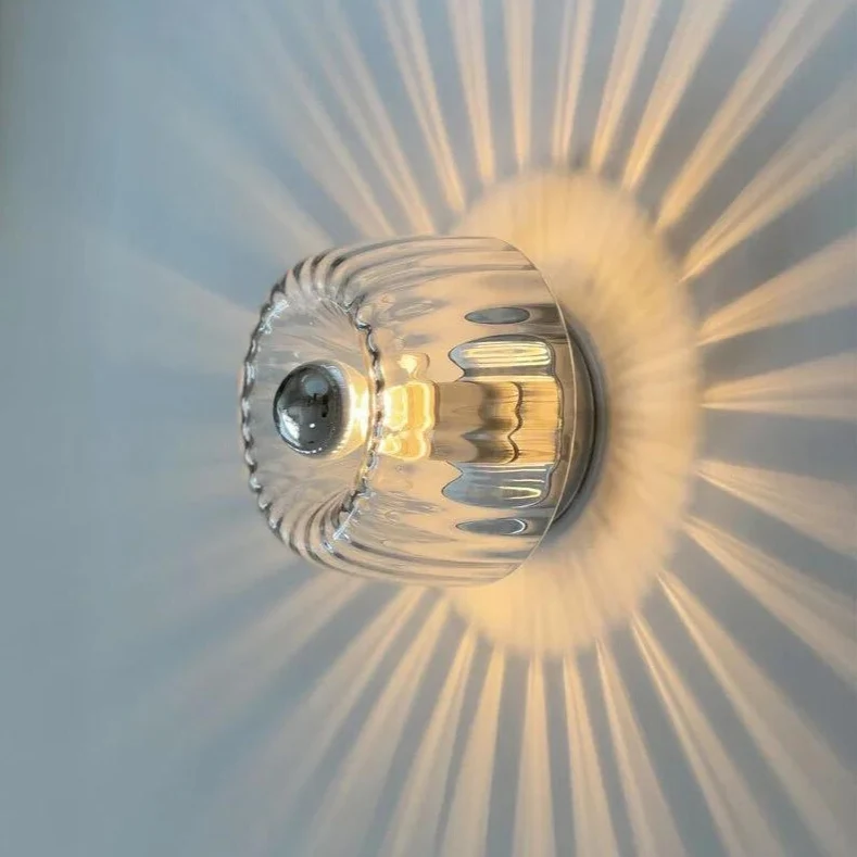 Minimalistische Glazen Wandlamp – Warm Sfeerlicht voor Woonkamer & Hal | Sansoti