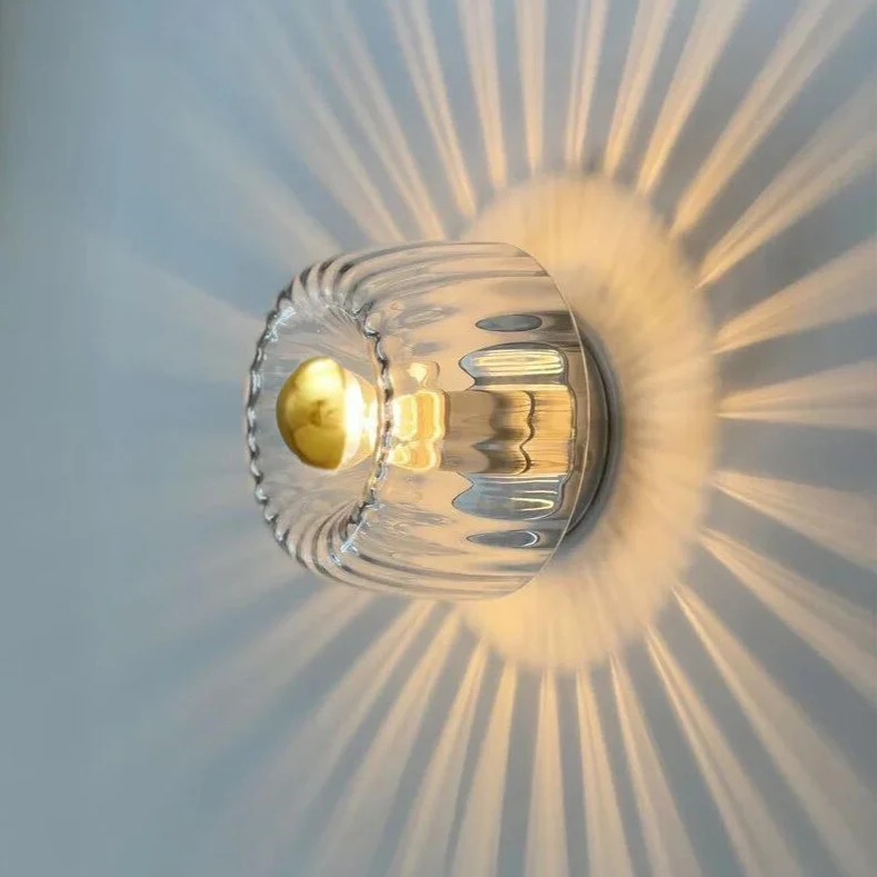 Minimalistische Glazen Wandlamp – Warm Sfeerlicht voor Woonkamer & Hal | Sansoti
