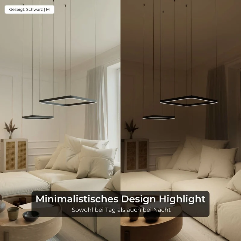 Moderne design hanglamp met zwevende vierkante vormen – Levora