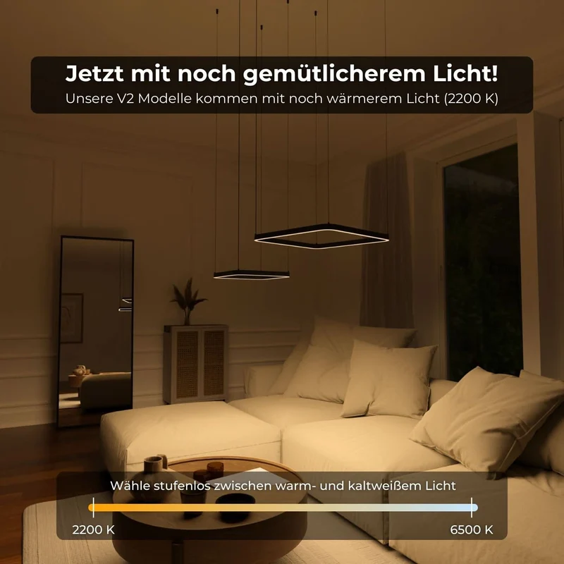 Moderne design hanglamp met zwevende vierkante vormen – Levora