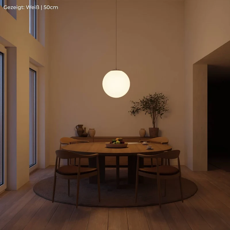 Minimalistische design hanglamp van opaalglas – Elvéra