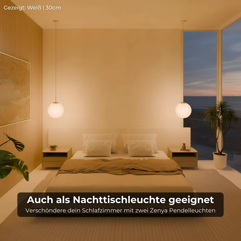 Minimalistische design hanglamp van opaalglas – Elvéra