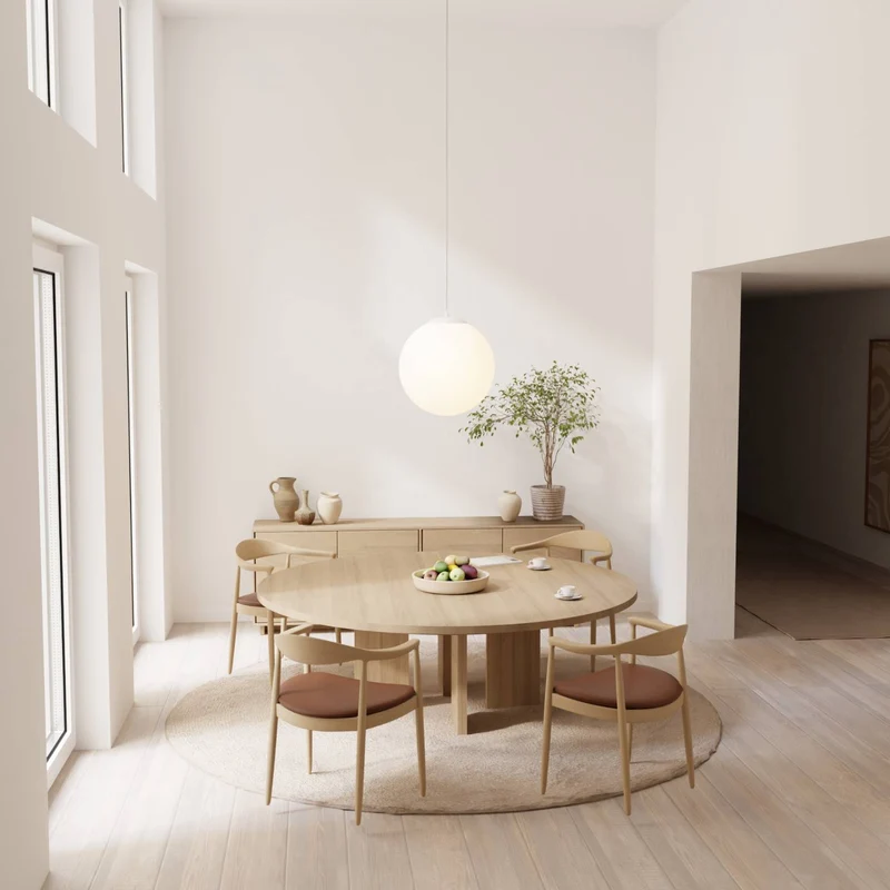 Minimalistische design hanglamp van opaalglas – Elvéra