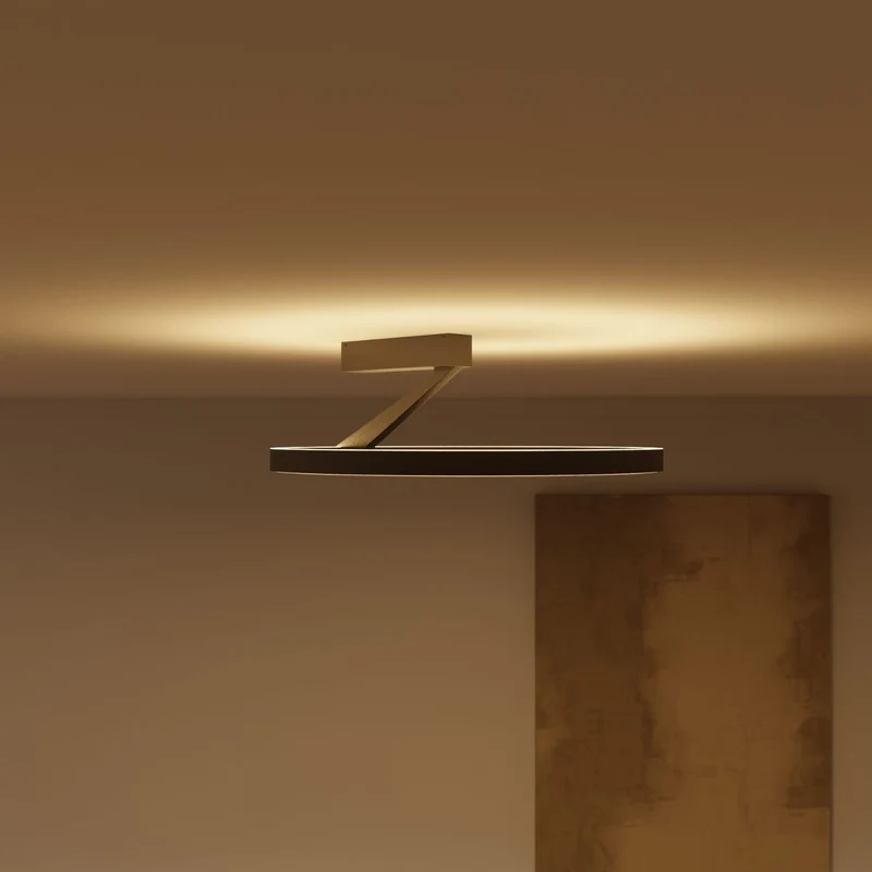 Plafondlamp met up & downlight en warm 2700K licht – Noira
