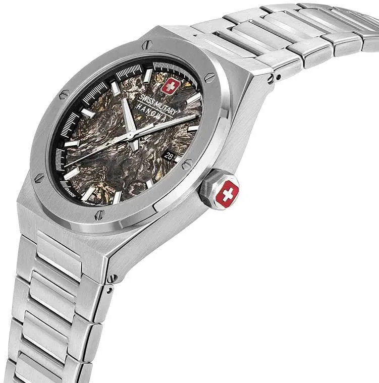 Swiss Military Hanowa Sidewinder Forged Carbon SMWGH0003601 Herrenuhr • Swiss Made • Saphirglas