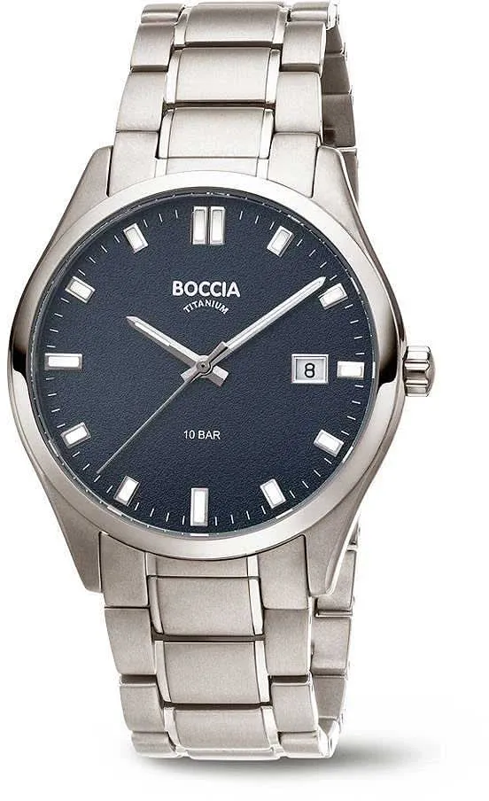Boccia 3669-04 Herrenuhr - Reintitan - Saphirglas