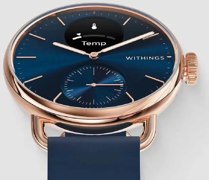 Withings ScanWatch WITHINGS-SCANWATCH Hybrid Smartwatch • EKG & SpO2 Sensor • Saphirglas