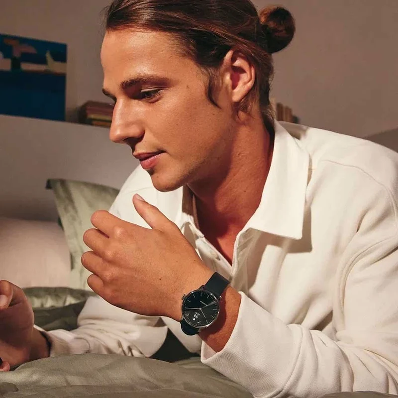 Withings ScanWatch HWA09 Unisex Uhr • Klinisch validiertes EKG • Saphirglas