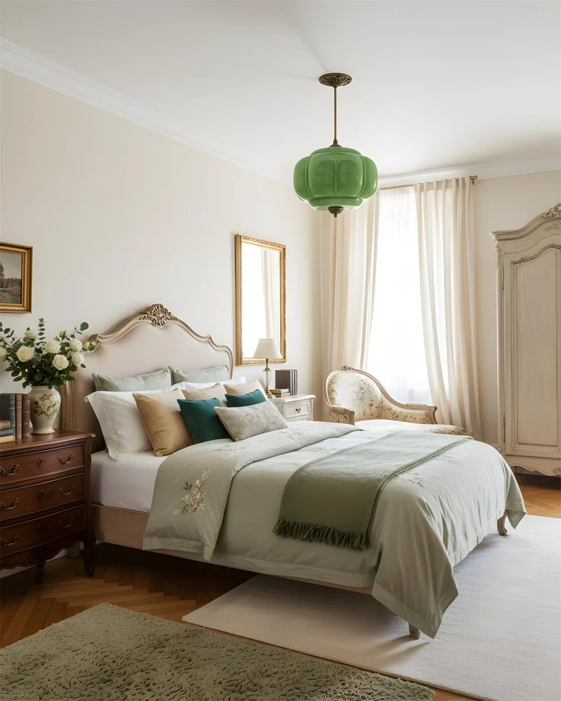 Vintage design plafondlamp van glas – elegante plafondverlichting met metalen details | Sansoti