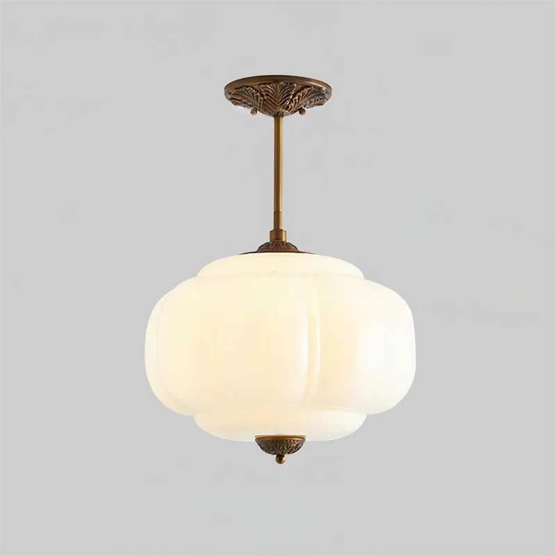 Vintage design plafondlamp van glas – elegante plafondverlichting met metalen details | Sansoti