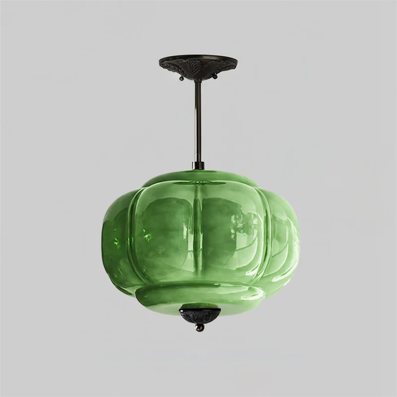 Vintage design plafondlamp van glas – elegante plafondverlichting met metalen details | Sansoti