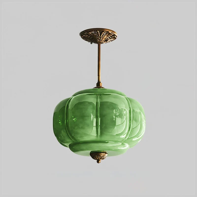 Vintage design plafondlamp van glas – elegante plafondverlichting met metalen details | Sansoti