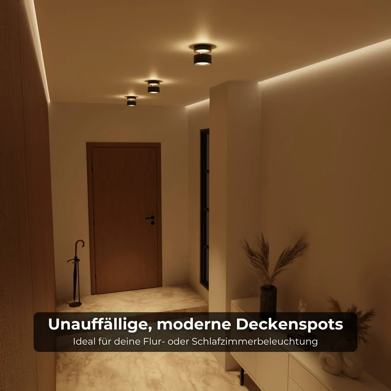 LED Plafondlamp Cilinder Up Downlight Aluminium Zwart Wand- en Plafondverlichting Moderne Verlichting Gang Slaapkamer Woonkamer | Sansoti
