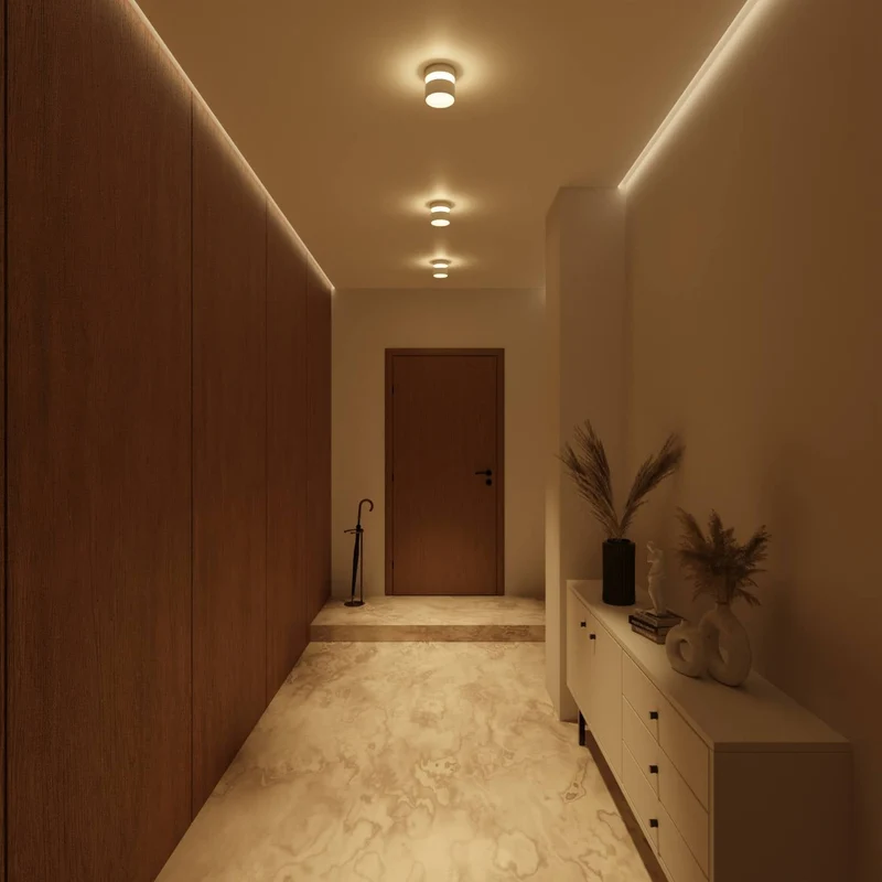LED Plafondlamp Cilinder Up Downlight Aluminium Zwart Wand- en Plafondverlichting Moderne Verlichting Gang Slaapkamer Woonkamer | Sansoti