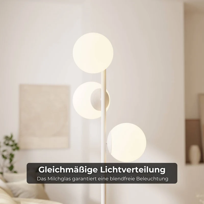 Luxe design vloerlamp met travertin voet en warm diffuus licht – Avera