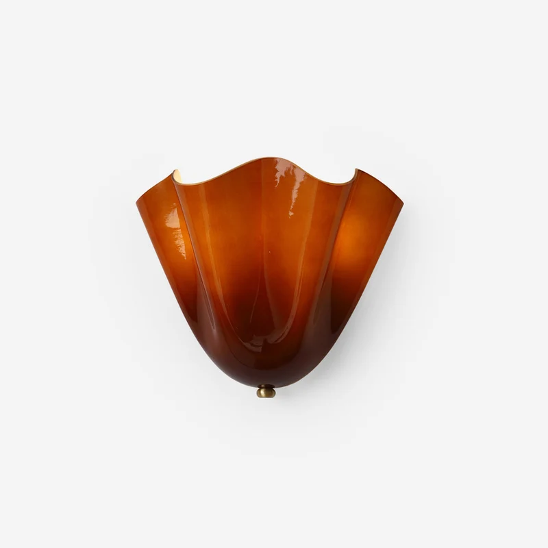 Design Wandlamp van Handgeblazen Glas – Sculpturale Wandverlichting voor Modern Interieur
