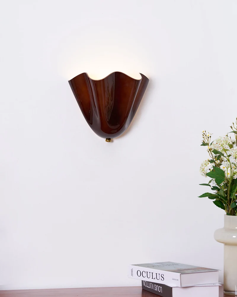 Design Wandlamp van Handgeblazen Glas – Sculpturale Wandverlichting voor Modern Interieur