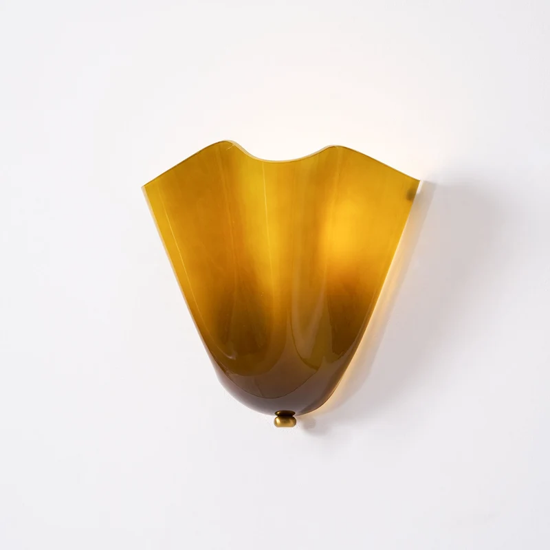 Design Wandlamp van Handgeblazen Glas – Sculpturale Wandverlichting voor Modern Interieur