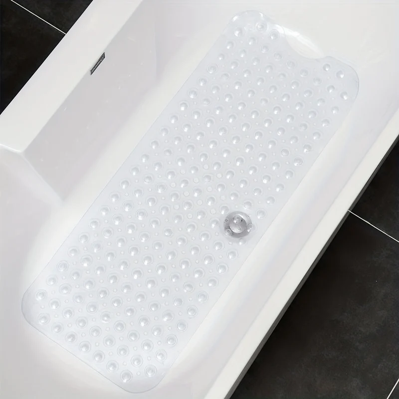 Antislip Badmat XL voor Douche en Bad – Extra Lange Veiligheidsbadmat met Zuignappen | Sansoti