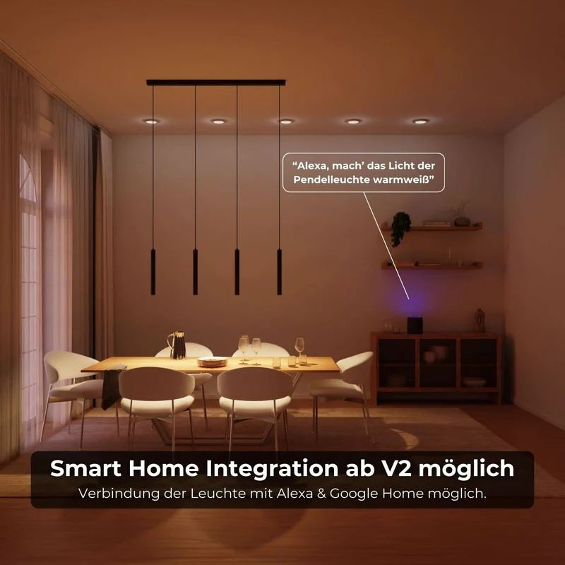 Moderne design hanglamp met verstelbare lichtkoppen | Sansoti