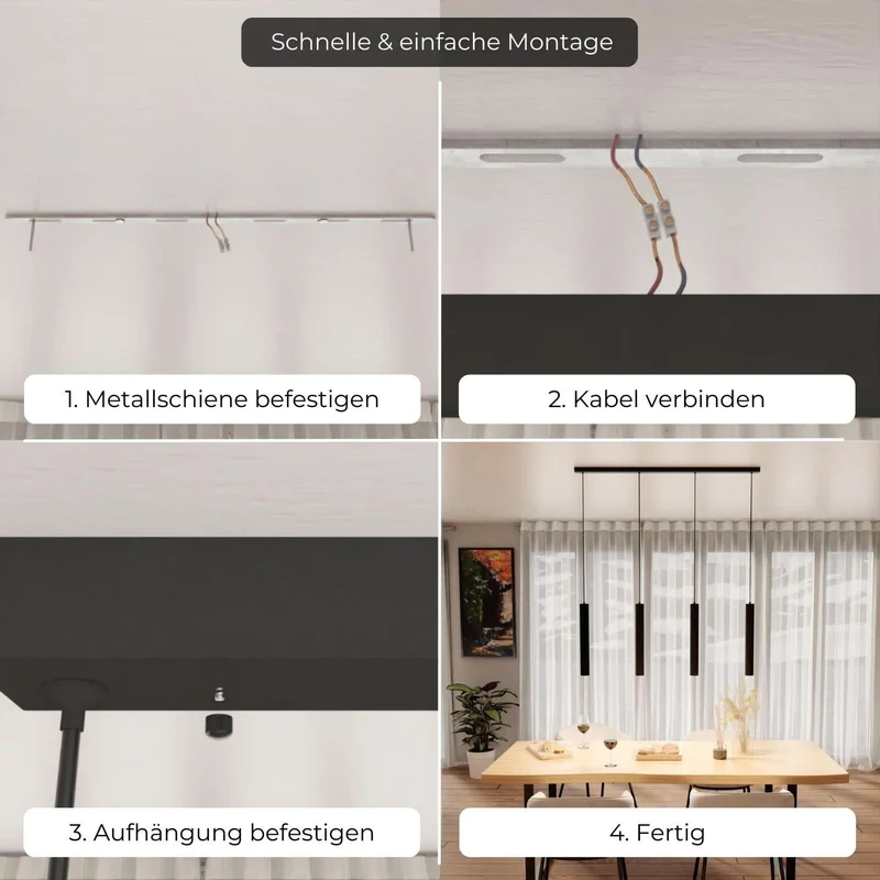Moderne design hanglamp met verstelbare lichtkoppen | Sansoti