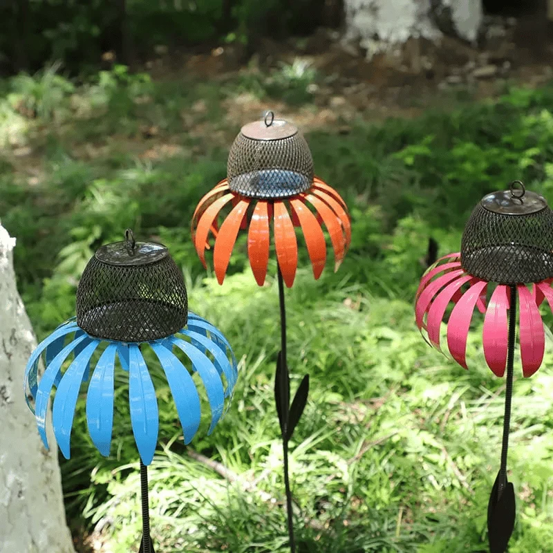 Decoratieve Vogelvoeder voor de Tuin – Metalen Vogelvoerhouder op Steker voor Buiten | Sansoti