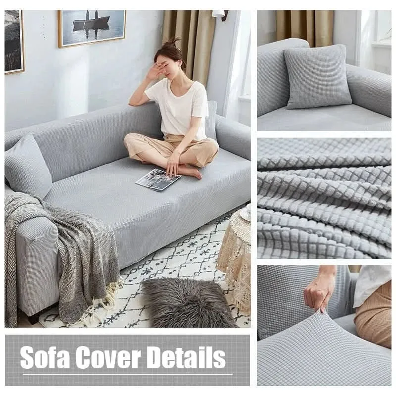 Bankbeschermer met Antislip – Luxe Geribde Bankhoes voor Bescherming & Comfort | Sansoti