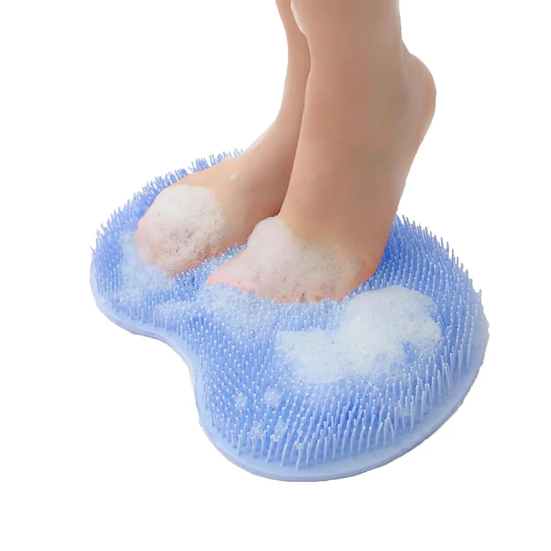 Voetmassage douchemat met zuignappen – handsfree voeten scrubben & masseren | Sansoti