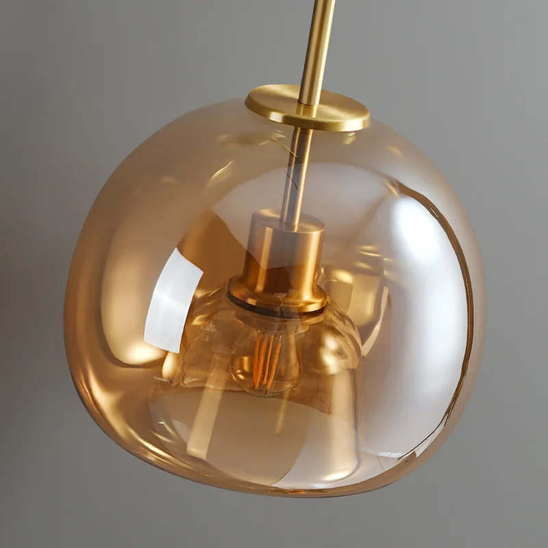 Moderne LED plafondlamp van glas – design plafondverlichting met E27 fitting voor woonkamer, slaapkamer en keuken | Sansoti