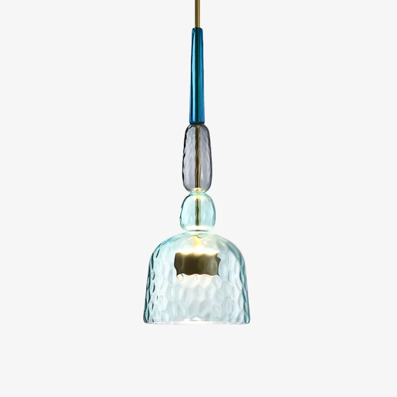 LED Design Hanglamp met Gekleurd Glas – Moderne Energiezuinige Verlichting