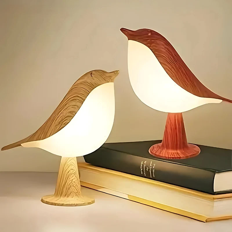 Dimbare Vogel Lamp met Aroma Diffuser – Draadloze Sfeerlamp voor Interieur | Sansoti