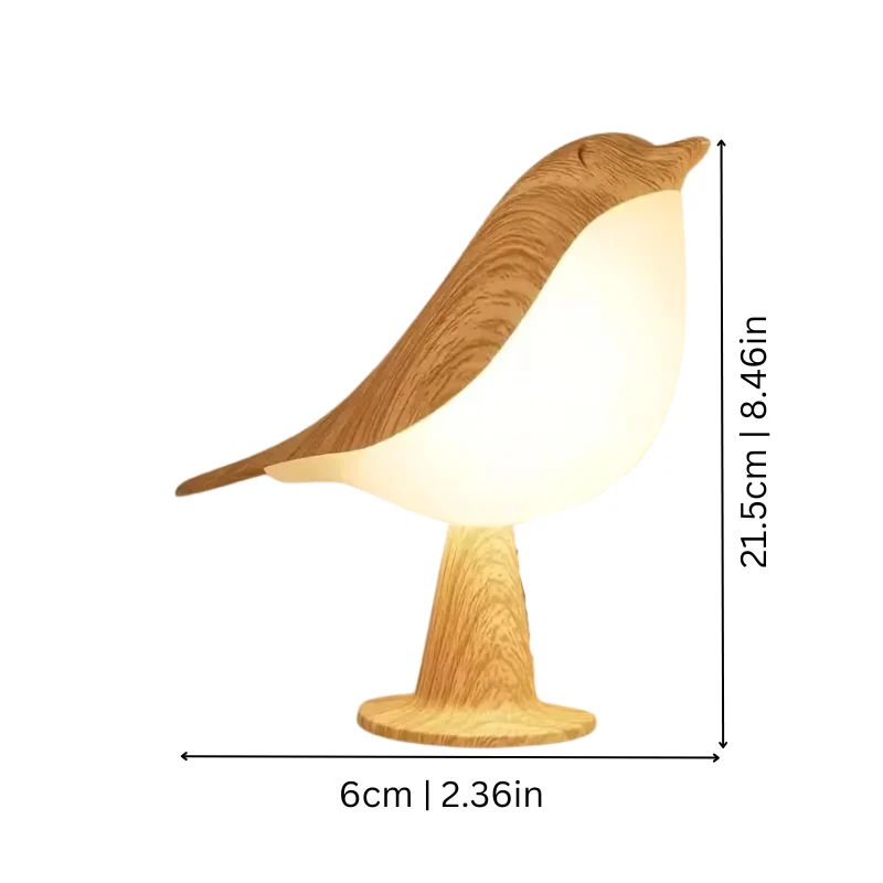 Dimbare Vogel Lamp met Aroma Diffuser – Draadloze Sfeerlamp voor Interieur | Sansoti