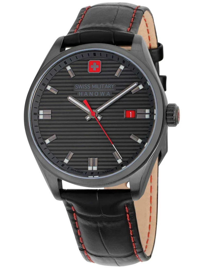 Swiss Military Hanowa Roadrunner SMWGB2200140 Herrenuhr Grün • Quarzwerk • Sportliches Edelstahlgehäuse