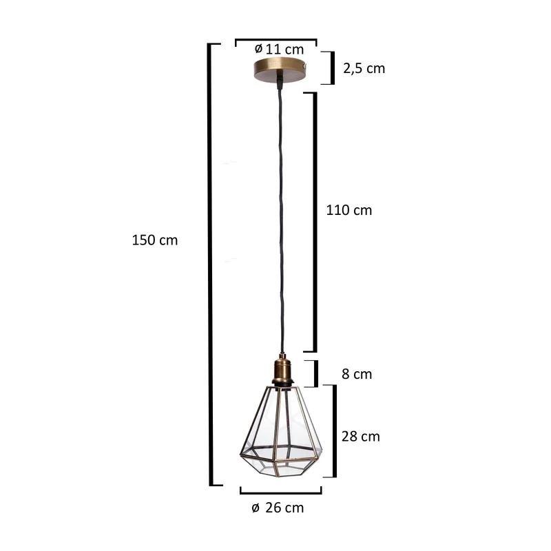 Steinhauer 3305BR Pimpernel Hängeleuchte