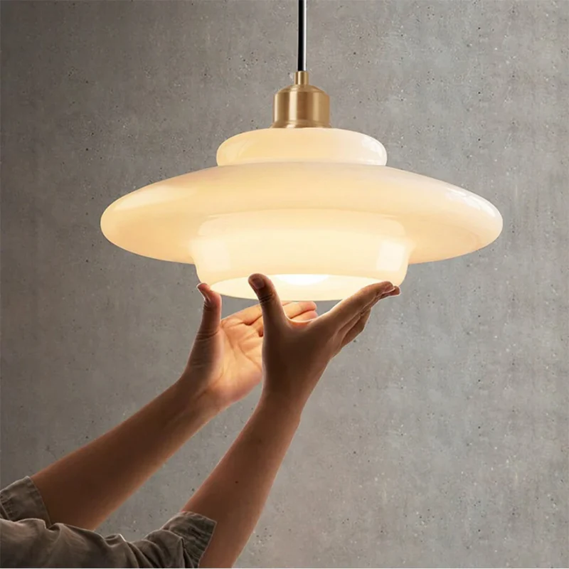 Hanglamp Glas E27 Goud Rond Woonkamer Eettafel Keuken Organisch Design Sfeerverlichting Modern Interieur | Sansoti
