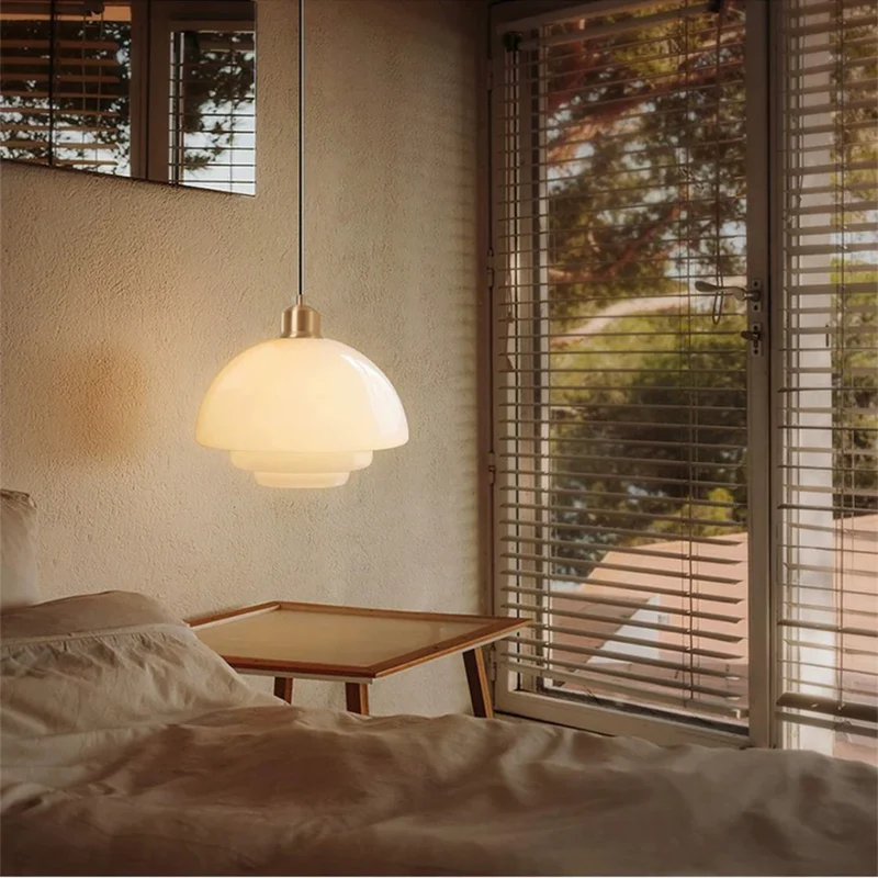 Hanglamp Glas E27 Goud Rond Woonkamer Eettafel Keuken Organisch Design Sfeerverlichting Modern Interieur | Sansoti